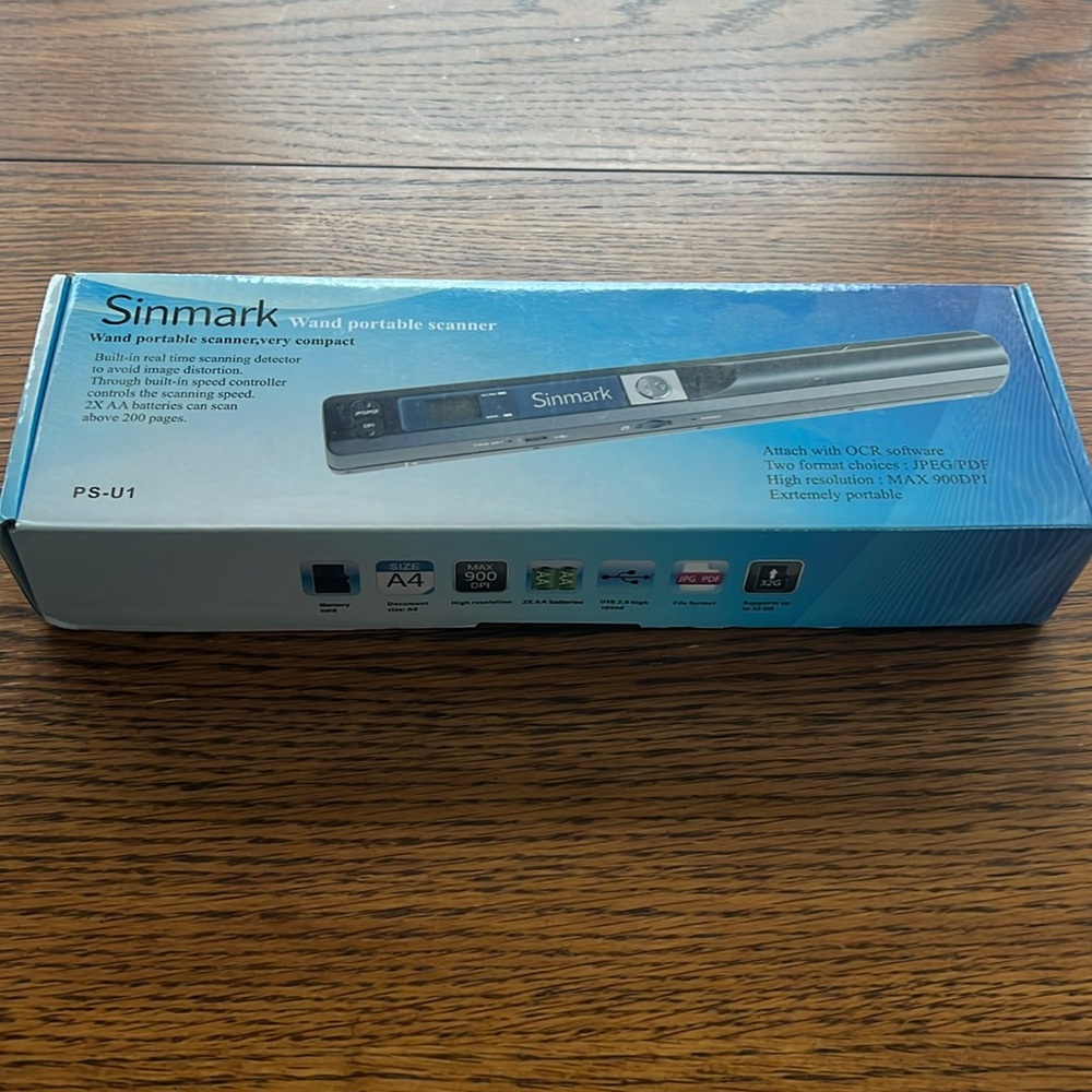Never used Sinmark wand portable scanner